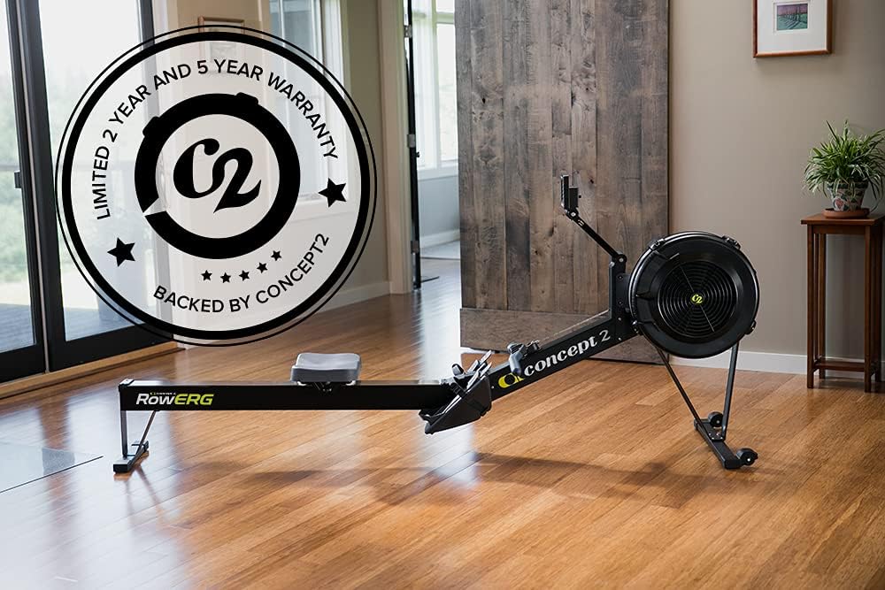 Rudergerät RowErg Modell D mit Luftwiderstand PM5 Monitor Standardbeinen Ganzkörper Trainingsgerät bis 227 kg