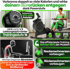 Rudergerät Magnetisch RW7003 mit Wirbelstrombremse 2.0 16 Widerstandsstufen bis 150 kg inklusive Sitzkissen und Antirutschmatten