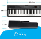 Digital Piano Keyboard 88 Tasten RECITALPLAY mit 480 Sounds USB-MIDI Lautsprechern und Zubehör Set