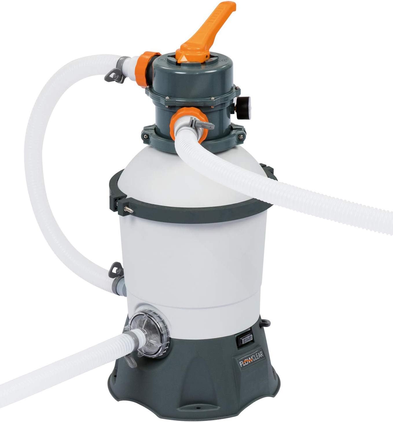 Sandfilteranlage 58515 für Aufstellpool 3028 l/h Filterleistung 220V mit ChemConnect Dosierer und Pool Zubehör