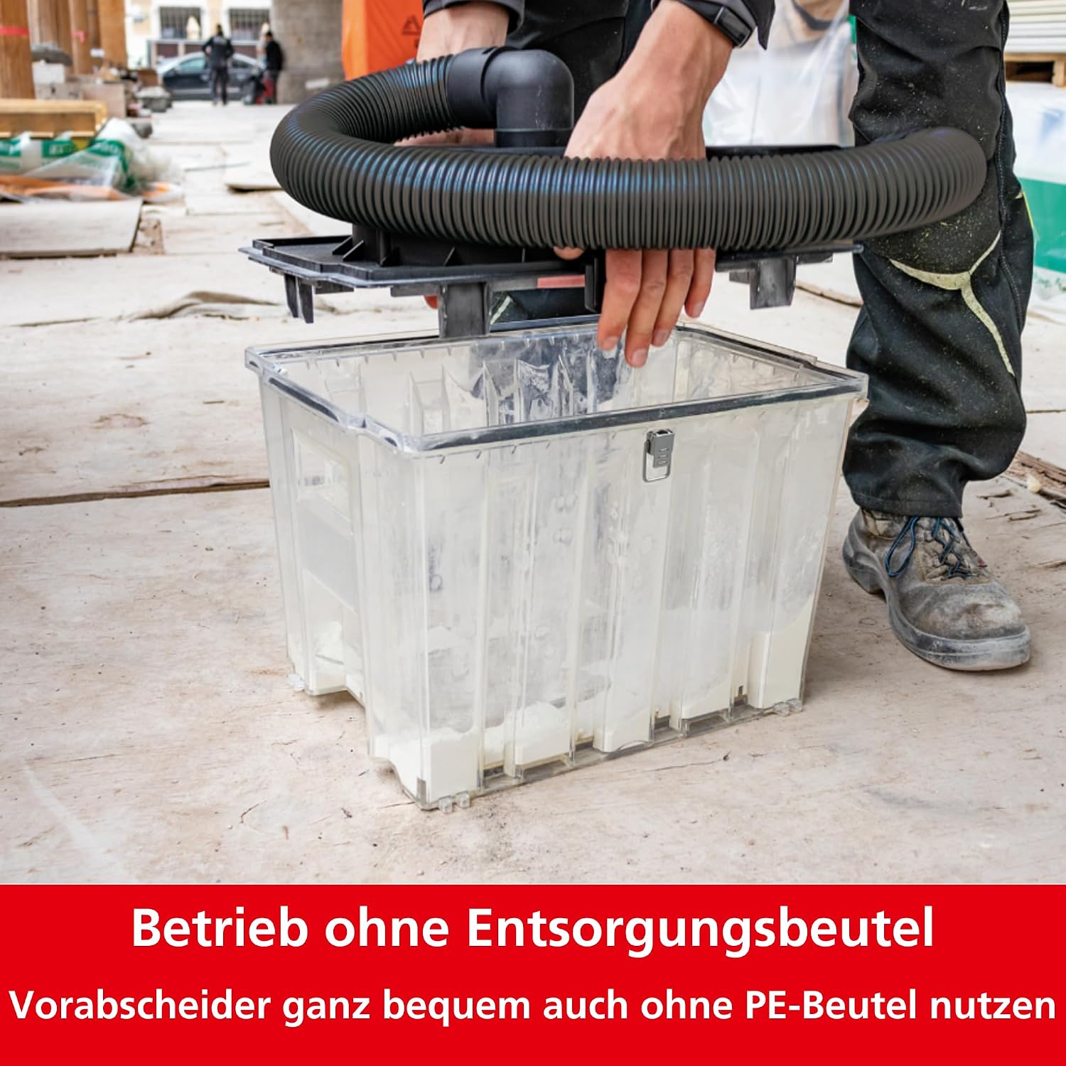 Vorabscheider Zyklon Staubabscheider Dustfixx 25L Behälter 99 Prozent Abscheidegrad kompatibel mit Staubsaugern iPulse ISC uClean
