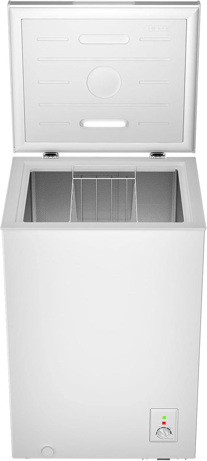 Gefriertruhe FCF98DE 99 L mit Schnellgefrierfunktion LED Beleuchtung 39 dB 4 Sterne Gefrieren freistehend