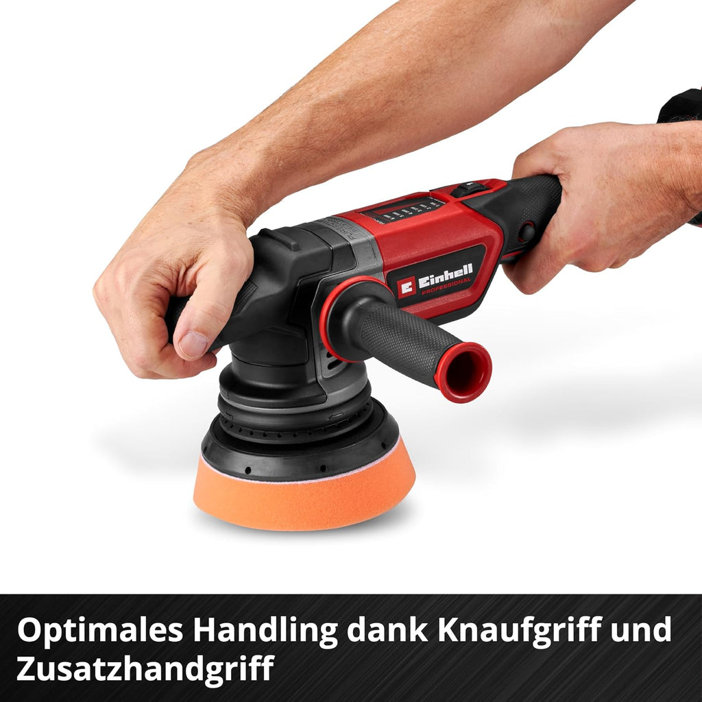 Akku Exzenterpolierer CP-EP 18/125 Li BL 18V 125 mm Brushless Motor 500-3800 U/min mit 3 Polierpads