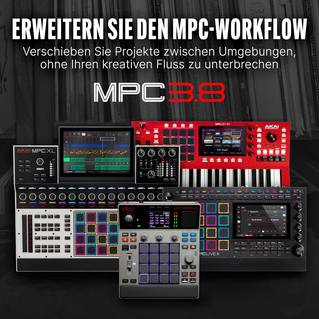 MPC Sample Sampler Sequenzer Effektprozessor MPCSAMPLE mit Akku USB-C Lautsprecher Mikrofon und 16 Pads
