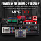 MPC Sample Sampler Sequenzer Effektprozessor MPCSAMPLE mit Akku USB-C Lautsprecher Mikrofon und 16 Pads