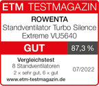 Standventilator VU5640 Turbo Silence Extreme 45 dB 72 m³/min Luftstrom 4 Geschwindigkeiten 120° Oszillation höhenverstellbar
