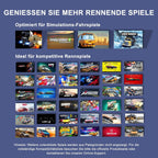 Gaming Lenkrad mit Pedalen und Schalthebel V9 270/900° PC Xbox PS4 PS3 Kompatibel mit Vibrationsrückmeldung