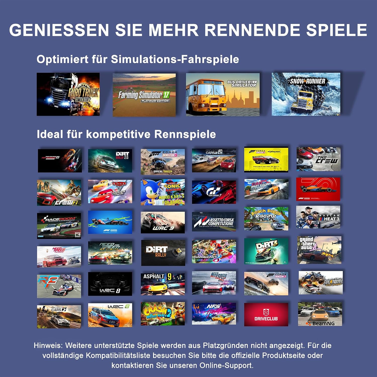 Gaming Lenkrad mit Pedalen und Schalthebel V9 270/900° PC Xbox PS4 PS3 Kompatibel mit Vibrationsrückmeldung