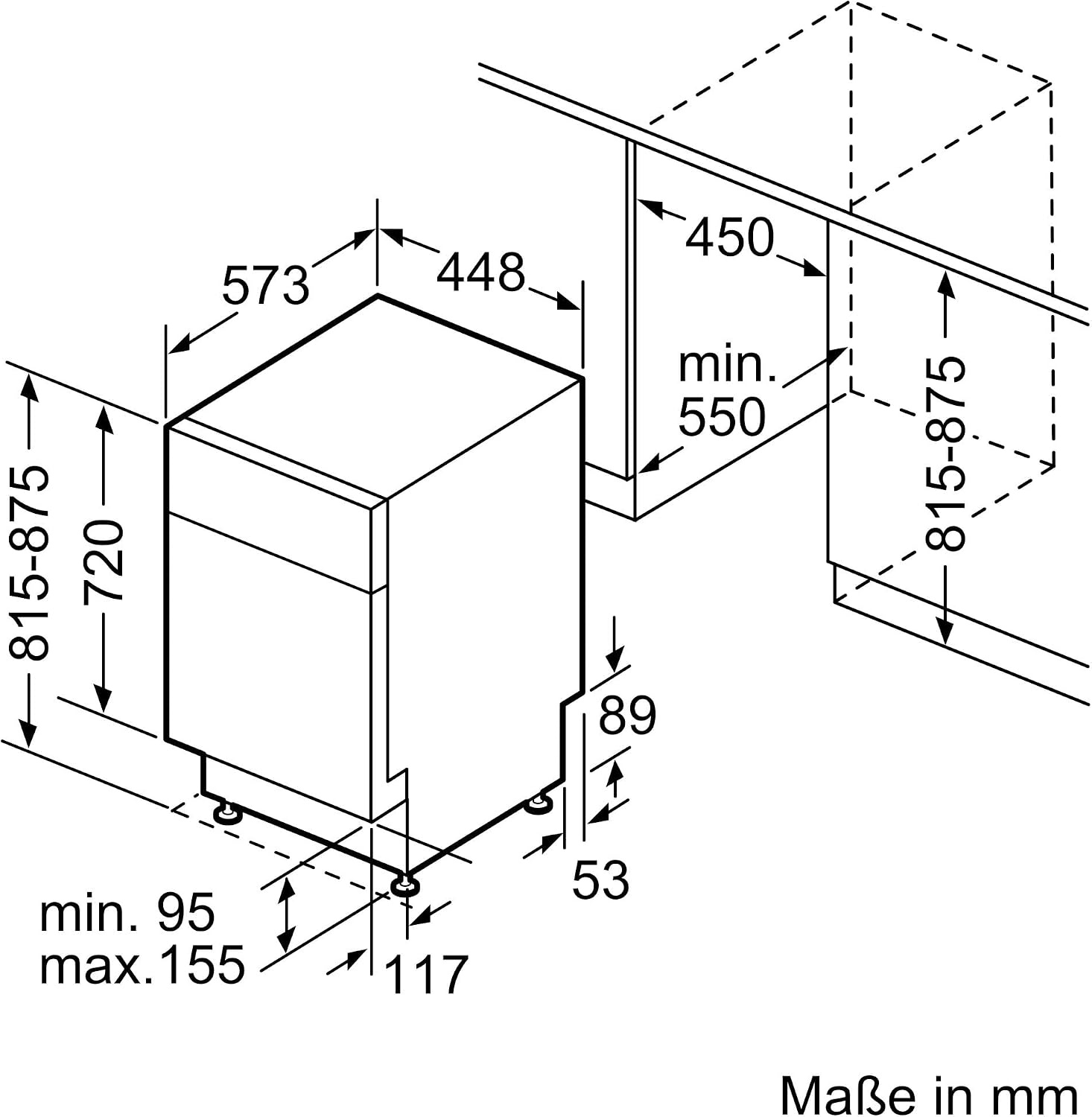 Unterbau Geschirrspüler SR43ES25ME iQ300 45cm 10 Gedecke besonders leise varioSpeed Plus Home Connect