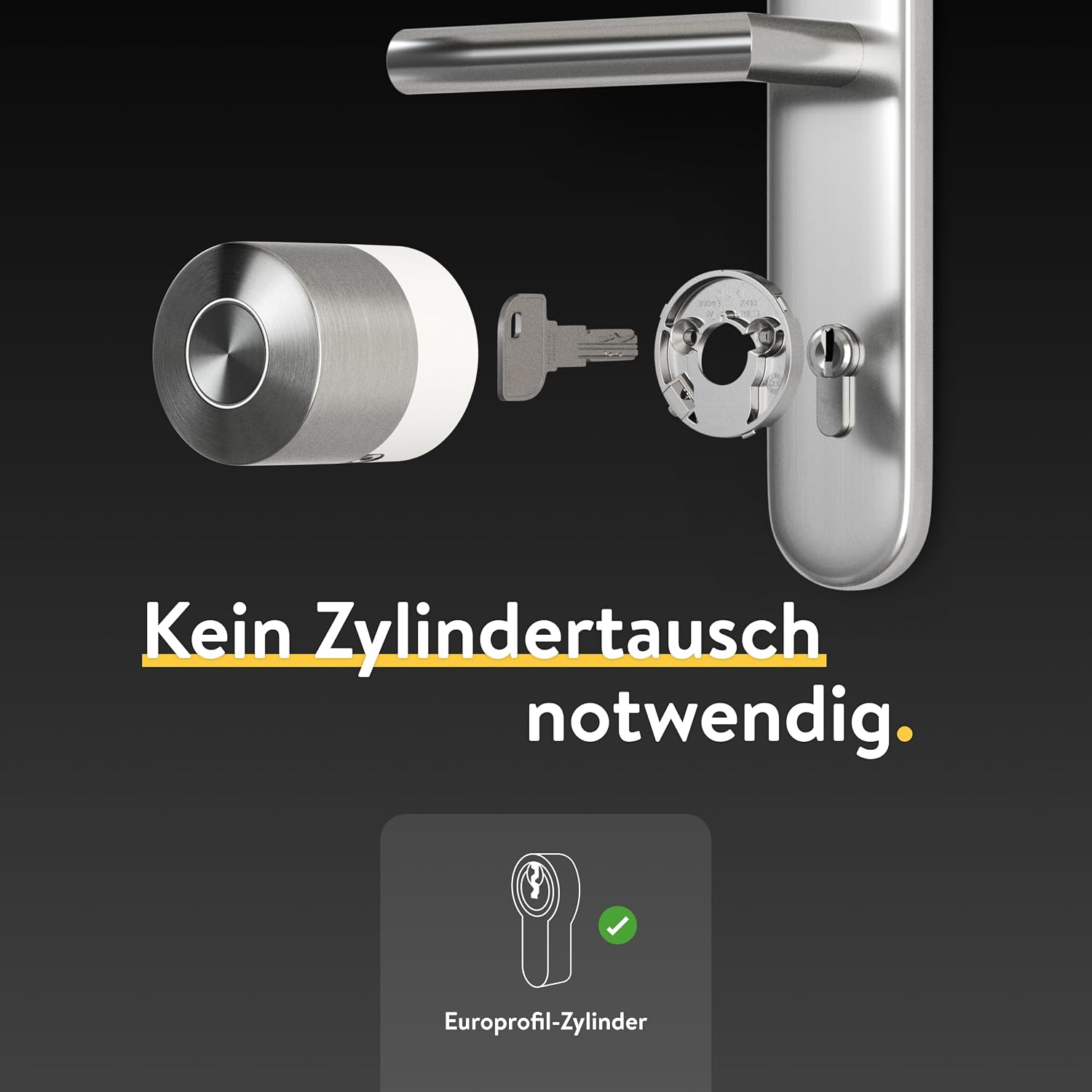 Smart Lock elektronisches Türschloss Pro Bluetooth WLAN Matter Nachrüstbar Fernsteuerung App Steuerung 221147