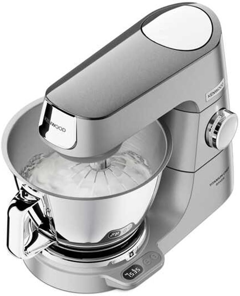 Küchenmaschine KVC85.004SI 1200W integrierte Waage 5L und 3.5L Schüssel Patisserie Set Edelstahl