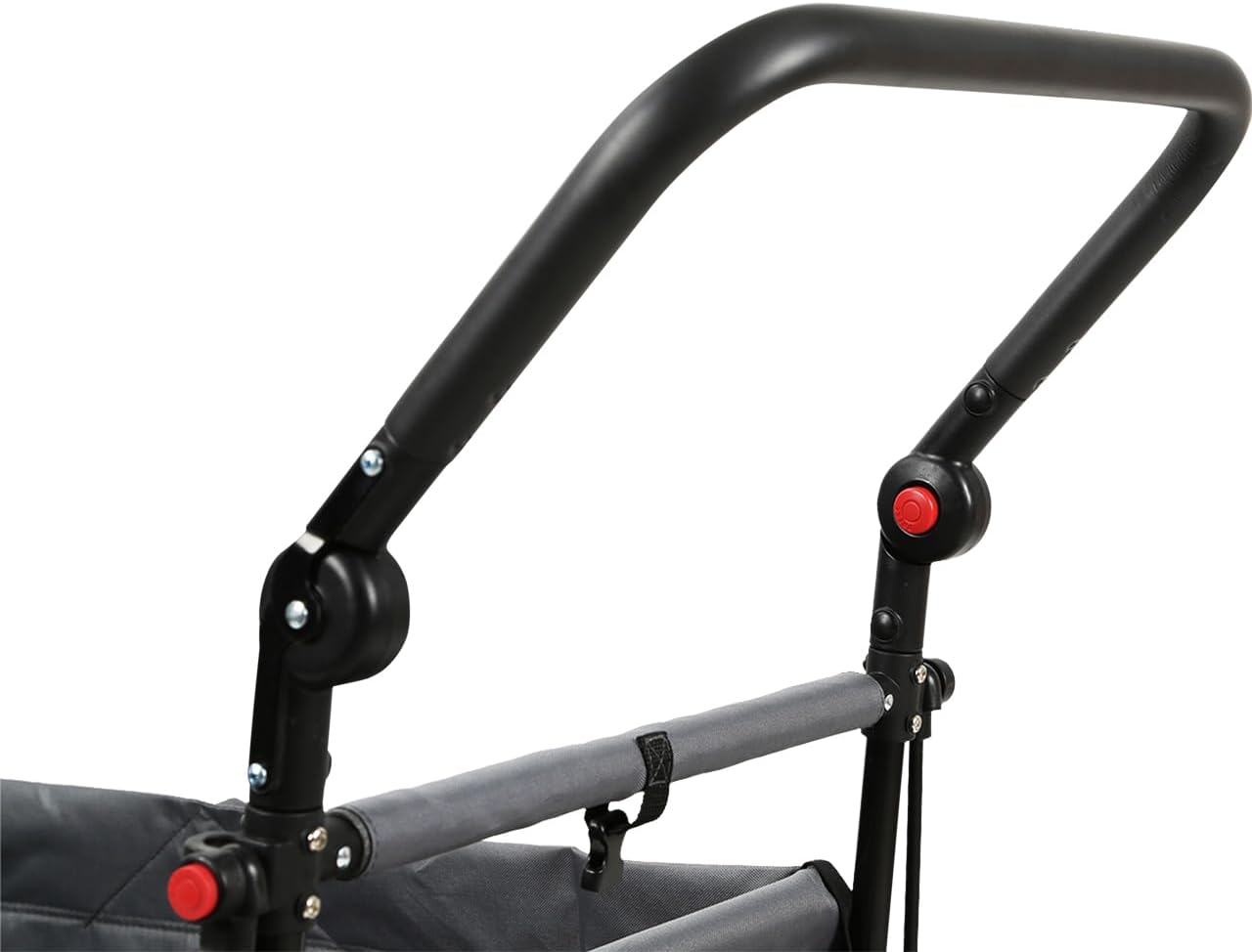 Faltbarer Bollerwagen FX-CT700 klappbarer Handwagen mit Bremsen gepolstertem Sitzbereich höhenverstellbarem Griff und 75 kg Traglast