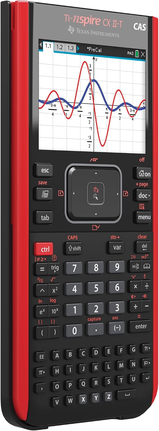 Grafikrechner TI-Nspire CX II-T CAS 800 Funktionen Farbdisplay 3D Anzeige LCD Grafikfähig