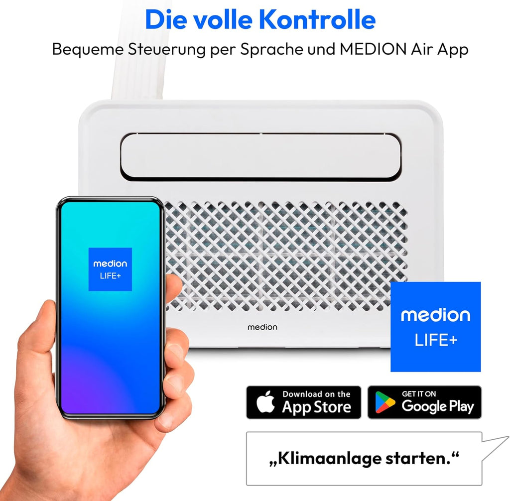 Split Klimaanlage Kühlen Entfeuchten Ventilieren P502 MD37735 5000 BTU für Wohnwagen Wohnmobil mit Montagekit