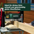 Dickenhobel DH 330 0200033000 Hobelmaschine 1800 W 330 mm Schnittbreite stationärer Holzhobel kabelgebunden