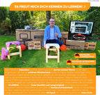 Basketballkorb Outdoor höhenverstellbar 135-305 cm freistehender Basketballständer mit Basketball Größe 7 und Ballpumpe BWS2024