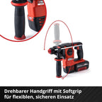Akku-Bohrhammer HEROCCO 18/20 Power X-Change 18V Brushless 2,2 J SDS-plus mit Koffer ohne Akku