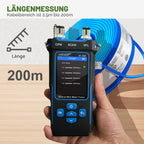 Netzwerkkabeltester NF-8508 mit RJ45 RJ11 PoE Test Optischem Leistungsmesser VFL Funktion CAT5 CAT6 Kabelprüfung