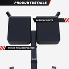 Rückentrainer Hyperextension 600079-00019-0001 verstellbar bis 150 kg mit Beinfixierung und Haltegriffen