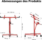 Plattenheber XXL 50790 Trockenbau Plattenlift 68 kg Arbeitshöhe 140-350 cm 1-Mann Montagehilfe 3 Rollen Feststellbremse