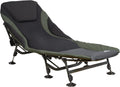 Karpfenliege XXL AL05 207 x 88 cm höhenverstellbares Campingbett mit 8 Beinen Aluminiumrahmen inklusive Transporttasche