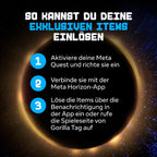 VR Headset Quest 3S 128 GB Kabelloses Mixed Reality Headset Snapdragon XR2 Gen 2 Gorilla Tag Monkenaut Bundle