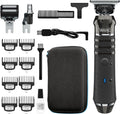 Barttrimmer kabellos Lithium-Ion Pro Series austauschbare Köpfe abwaschbar Metall Schneidsatz präzise Haarschneider