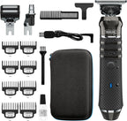 Barttrimmer kabellos Lithium-Ion Pro Series austauschbare Köpfe abwaschbar Metall Schneidsatz präzise Haarschneider