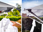 Wäschespinne LinoProtect 400 mit wasserdichtem Dach Aluminium Wäscheständer Outdoor 40m Leine inkl Bodenhülse