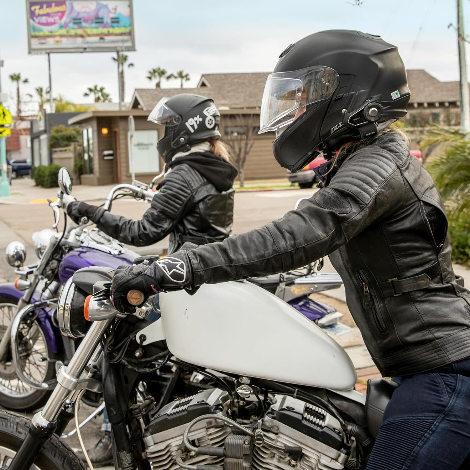 Motorrad Bluetooth Mesh Kommunikationssystem 30K HD Lautsprecher Intercom Gruppenkommunikation Mehrfahrer Verbindung