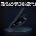 Motorrad Mesh Kommunikationssystem SPIDER-RT1-01 Bluetooth 5.2 Mesh Intercom 8 km Reichweite Group Mesh bis 24 Fahrer kabellos