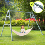 Doppelschaukel mit Stahlgestell ZEST SWING HYP2014 180 kg Belastbarkeit mit Nestschaukel und Hängematte für Garten