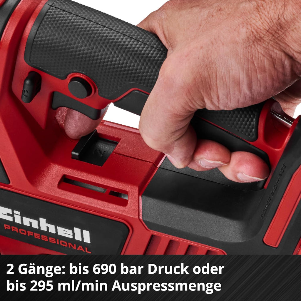 Akku Fettpresse TP-GR 18/690 Li 18V 690 bar 295 ml/min 2-Gang Fettmengenregulierung Power X-Change ohne Akku