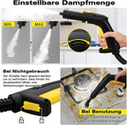 Dampfreiniger SW608-A 2000 W mit 1300 ml Wassertank 5 m Netzkabel Hochtemperatur-Dampfreinigung mit Reinigungszubehör