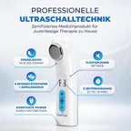 Ultraschalltherapie Gerät 1 MHz mit 3 Intensitätsstufen und Impulsmodus inklusive 150 ml Ultraschallgel