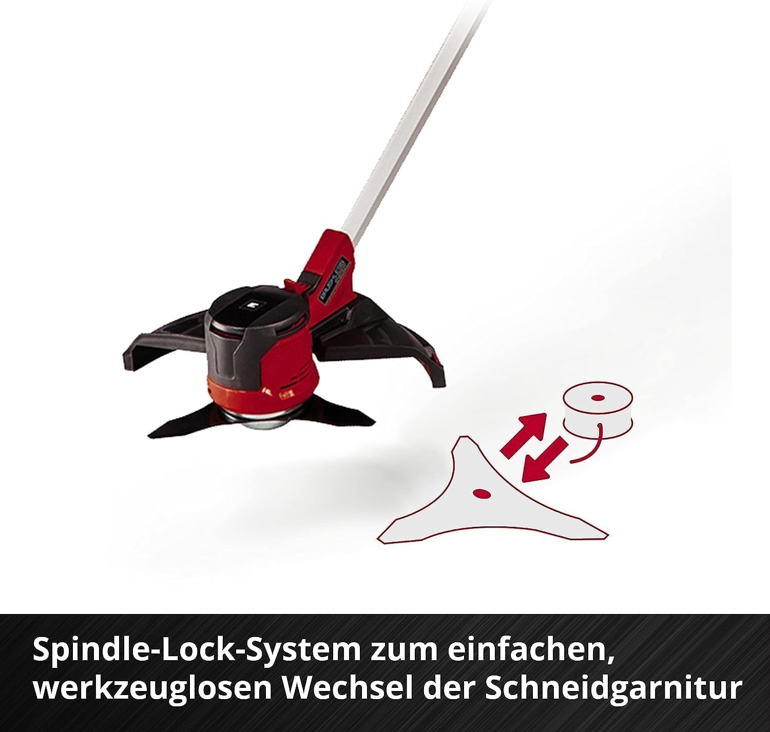Akku Rasentrimmer Agillo 36/255 BL 2 x 18 V Brushless Motor 30 cm Schnittbreite Zweihandgriff ohne Akku und Ladegerät