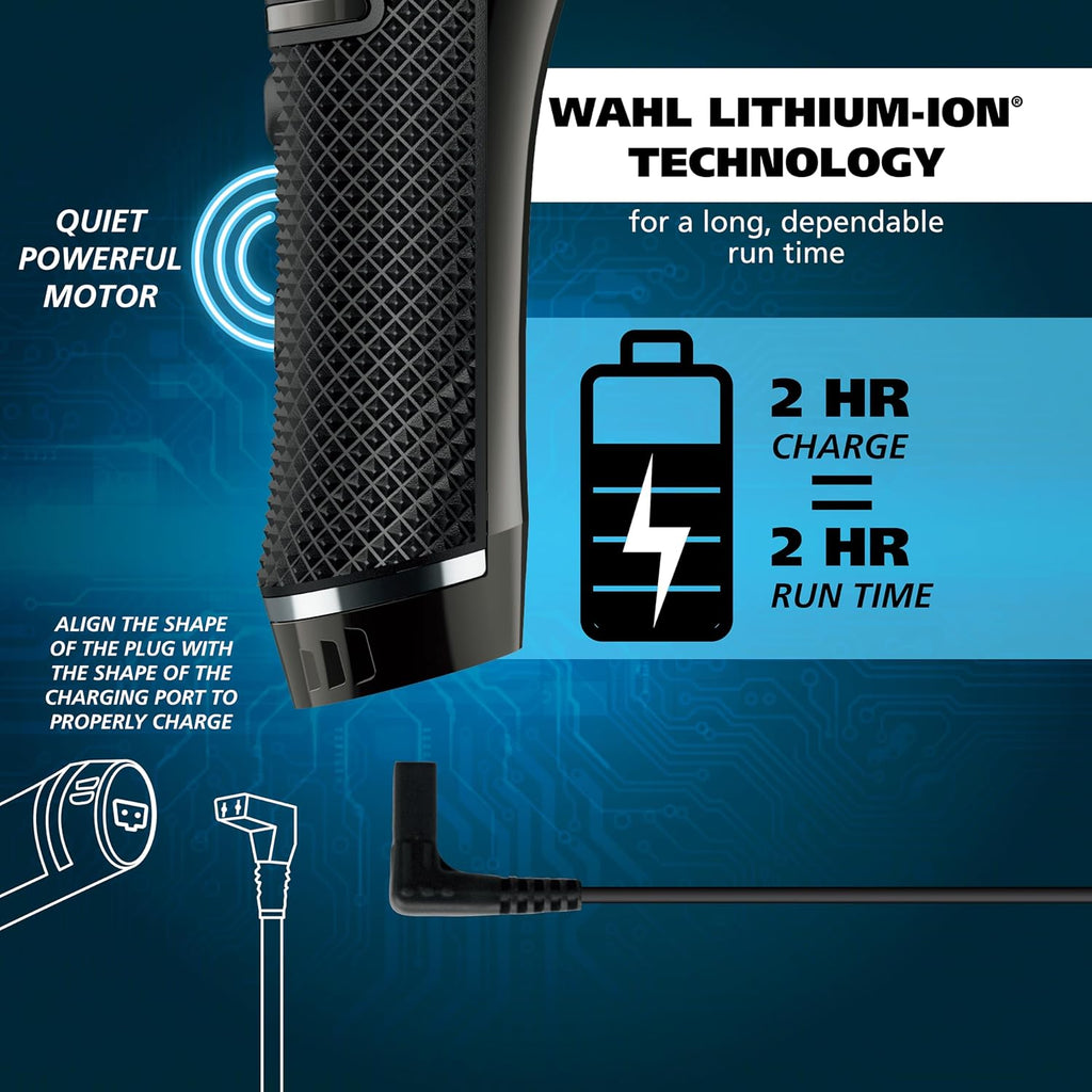 Barttrimmer kabellos Lithium-Ion Pro Series austauschbare Köpfe abwaschbar Metall Schneidsatz präzise Haarschneider