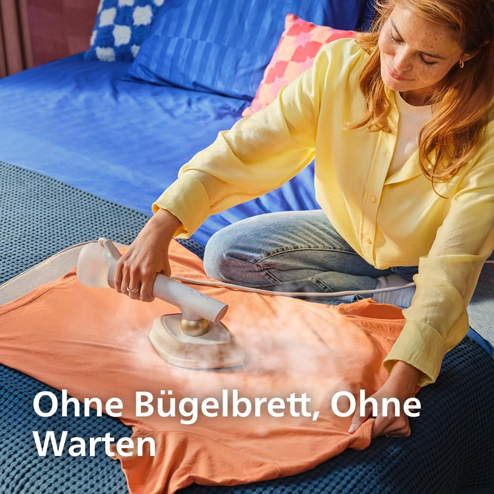 2-in-1 Bügeleisen und Dampfglätter GC213/10 1800W mit 45 g/min Dampfleistung drehbarem Kopf und StyleMat