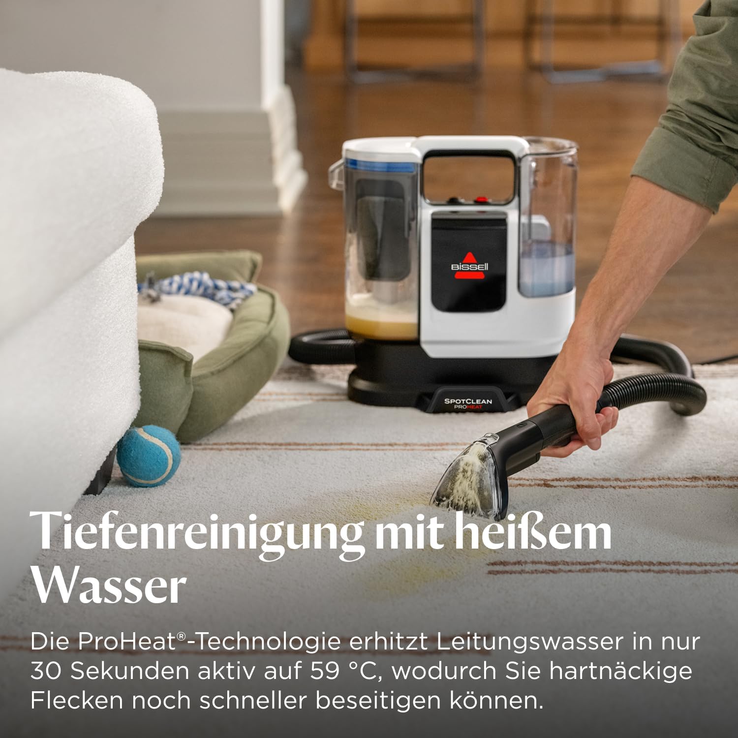 SpotClean ProHeat Advanced Teppich und Polsterreiniger 3924N Waschsauger Nasssauger 1125 W Kabelgebunden 1,1 L