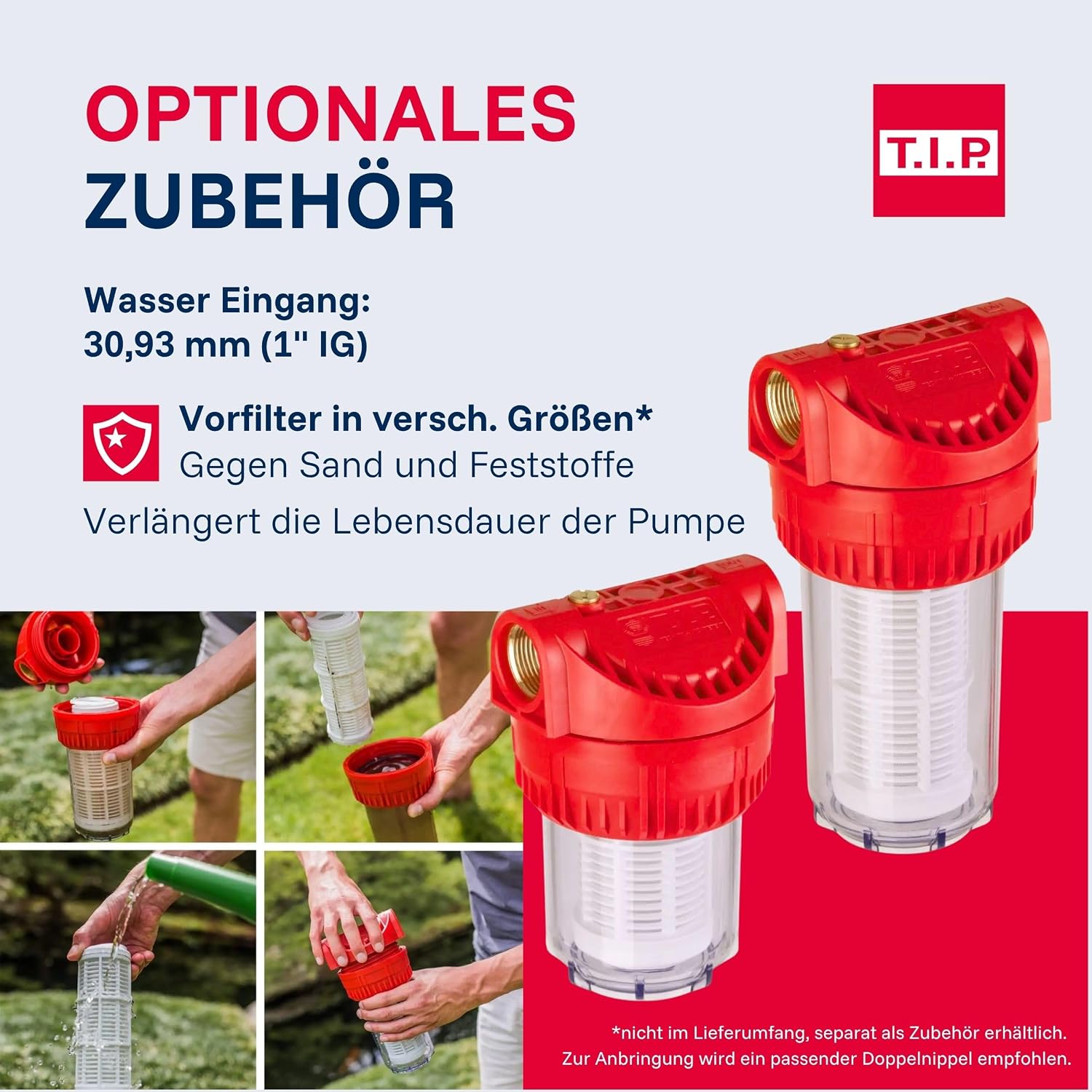 Hauswasserwerk 1200 W Edelstahl HWW 4500 INOX 4350 l/h 5 bar 22 L Druckkessel 50 m Förderhöhe mit Manometer Überlastschutz