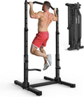 Klimmzug Dip Station faltbar höhenverstellbar 5-in-1 Kraftturm Home Gym mit Power Tower bis 172 kg Belastung