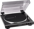 Vollautomatischer Plattenspieler AT-LP60X mit Riemenantrieb Stereo Analog 33 1/3 und 45 U/min Schwarz