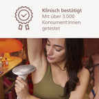 IPL Haarentfernungsgerät 7000 Series BRI921/00 IPL Gerät zur Haarentfernung mit 2 Aufsätzen für Körper und Gesicht für Zuhause