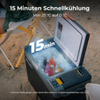 Kompressor Kühlbox CRPRO 29L 12V 24V 230V -22°C bis 10°C Auto Kühlschrank für Auto Camping Reisen