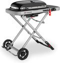 Tragbarer Gasgrill Traveler mit klappbarem Untergestell und Rädern 3,8 kW Brenner 2065 cm² Grillfläche Deckelthermometer