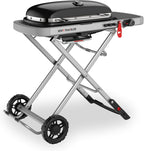 Tragbarer Gasgrill Traveler mit klappbarem Untergestell und Rädern 3,8 kW Brenner 2065 cm² Grillfläche Deckelthermometer