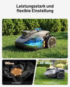 Mähroboter ohne Begrenzungskabel YUKA mini 2 500 KI Navigation automatische Mehrzonen Kartierung 500 m² Rasenpflege 45% Steigung