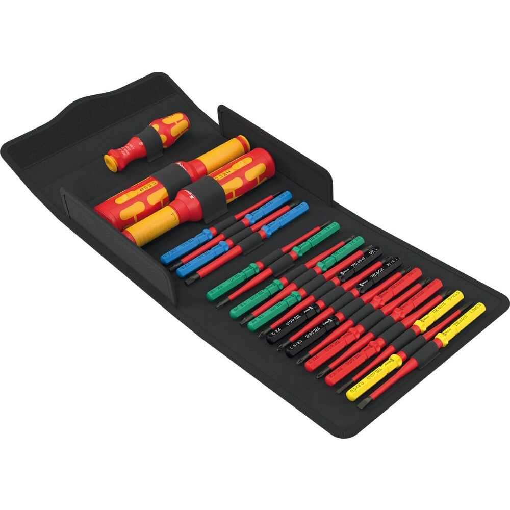 VDE Drehmoment Schraubendreher Set 23-teilig Safe Torque Speed Schaltschrank Modell 05006633001 isoliert IEC 60900