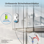 Fensterputzroboter S7 6500 Pa aktive Sprühfunktion 80 ml Tank 3D Schwebepad 8 Reinigungstücher Transportkoffer