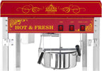 Popcornmaschine 1500W 5 kg/h Retro Design Rot Edelstahl Glas Aluminium kommerzielle Popcorn Maker Maschine